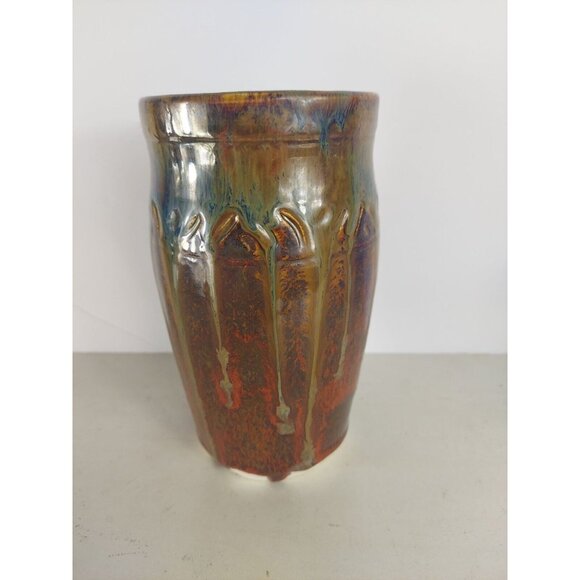 Ann McGlothlin Studio Pottery Vase New Castle, IN - Picture 1 of 4